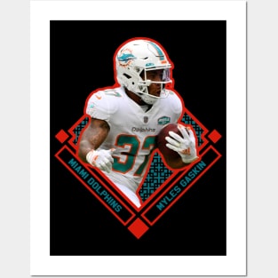 MYLES GASKIN MIAMI DOLPHINS Posters and Art